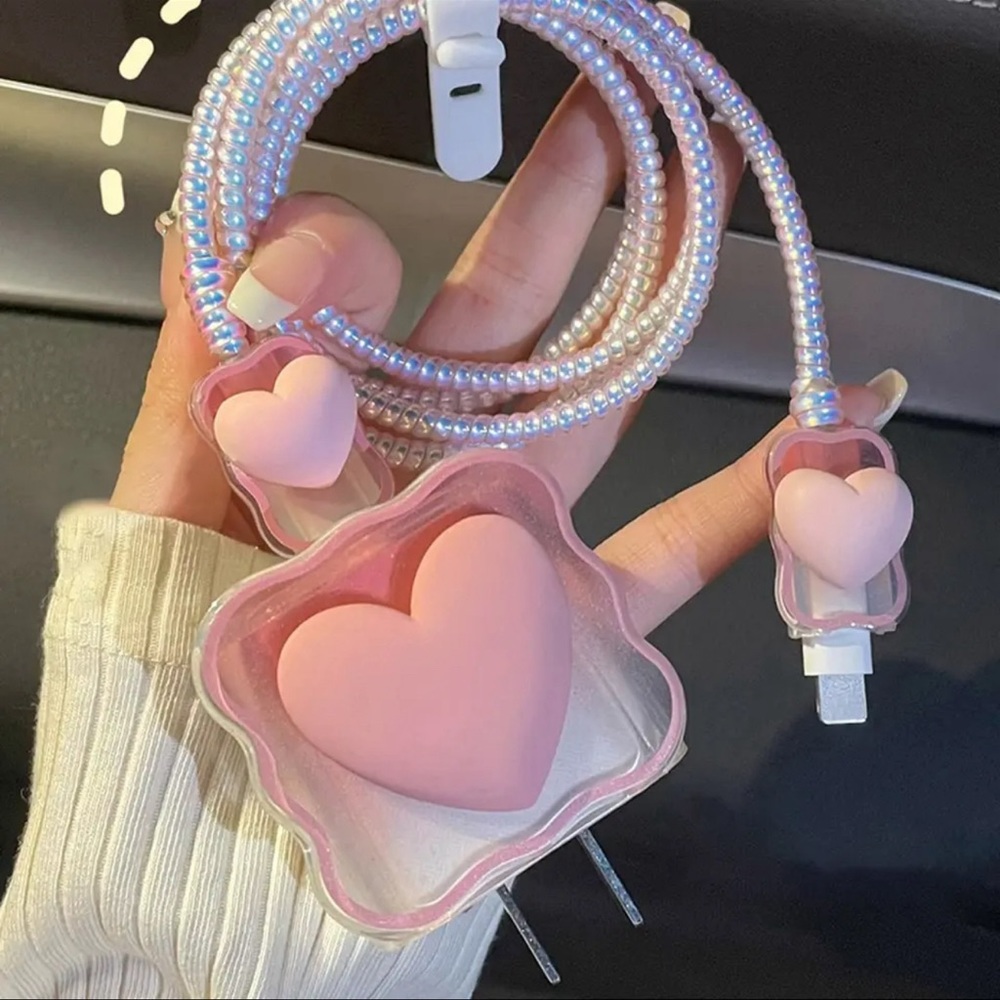 Iphone  proctector charger, cable organizer for iphone Valentine's Days Type C.